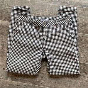 Black and white gingham pants size 6